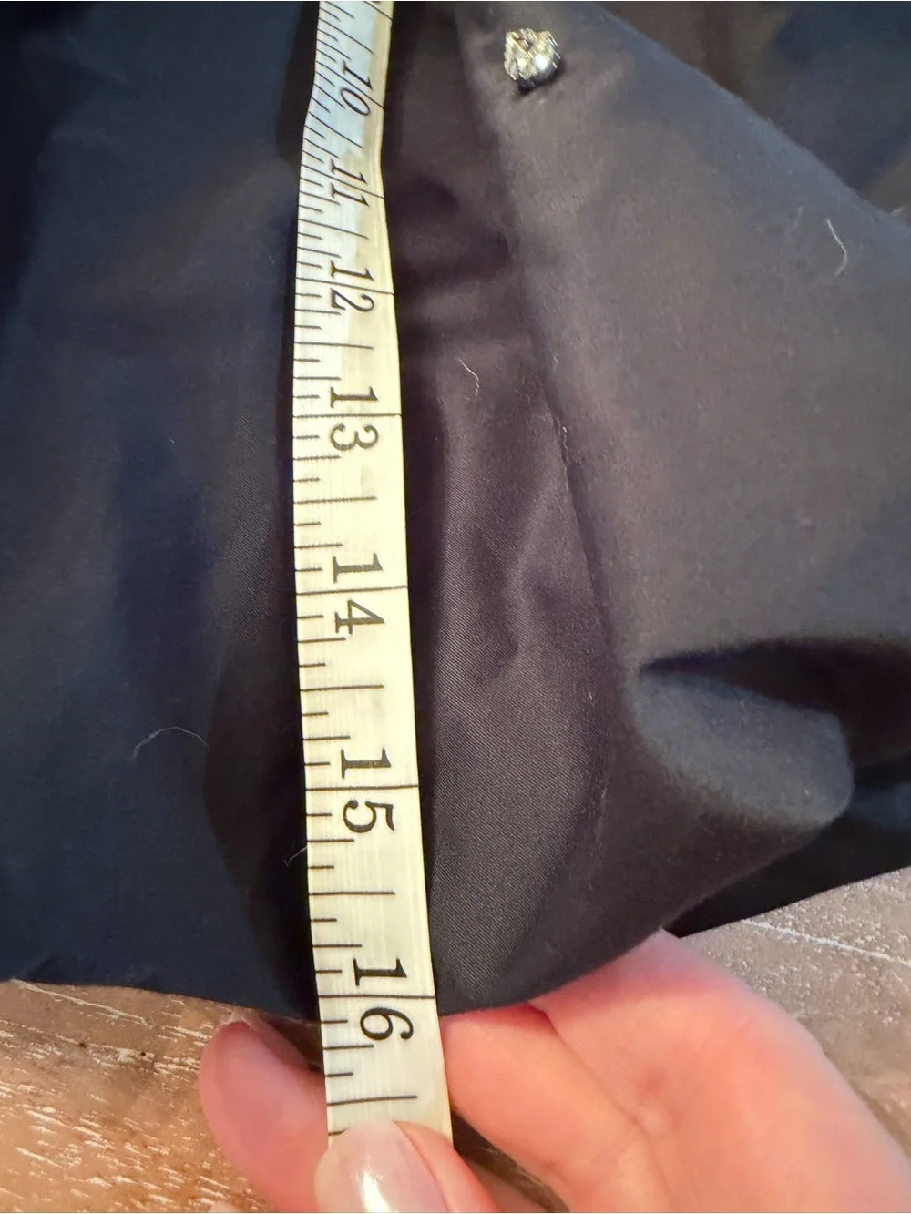 a new day Black Bubble Hem Mini Skirt with Silver Teardrop  Accents